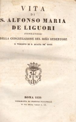 Vita di S. Alfonso Maria De Liguori, AA. VV.
